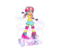 Rock N Rollerskate Doll Rainbow Riley Light Up Remote Control Rollerskating Doll