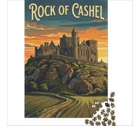 Rock Of Cashel jigsaw puzzles for adults 1000 | a relaxed activity for couples on a first date to enjoy together while getting to know each other to enjoy at home38x26cm