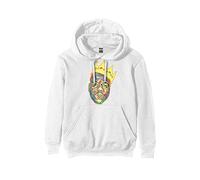 Biggie Smalls Hoodie Crown Logo Official Unisex White Pullover M