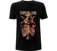 Rock Off Bring Me The Horizon 'Skull Muss' (Black) T-Shirt (Large)