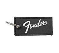 Rock Off Fender Logo Double Sided Patch Keyring