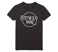 Rock Off Fleetwood Mac 'Classic Logo' (Black) T-Shirt (Small)