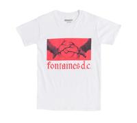 Rock Off Fontaines D C Gothic Logo White T Shirt