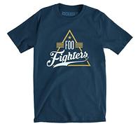 Rock Off Foo Fighters 'Triangle' (Blue) T-Shirt (Small)