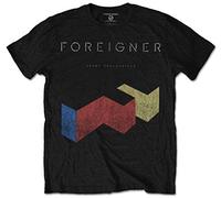 Rock Off Foreigner 'Vintage Agent Provocateur' T-Shirt (Large) Black