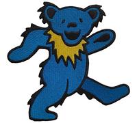 Rock Off Grateful Dead Blue Dancing Bear Official Woven Patch