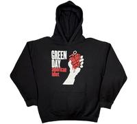 Green Day Hoodie American Idiot Band Logo Official Mens Black Pullover M