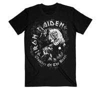 Rock Off Iron Maiden Men NOTB Grey Tone Short Sleeve T-Shirt, Black, X-Large