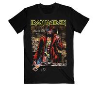 Rock Off Iron Maiden 'Stranger Sepia' T-Shirt (Large) Black