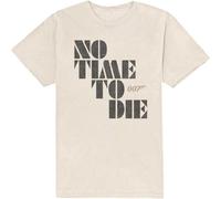 Rock Off James Bond 007 'No Time to Die' (Natural) T-Shirt (Medium) Off-White