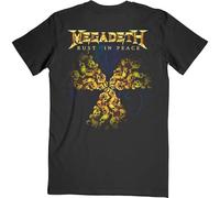 Rock Off Megadeth 'Rust in Peace 30th Anniversary' (Black) T-Shirt (Large)