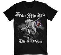 Rock Off Men's Iron Maiden Sketched Trooper T Shirt, Black, S UK