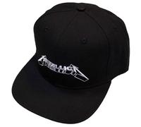 Rock Off Metallica 3D Band Logo Snapback Baseball Cap One Size Black