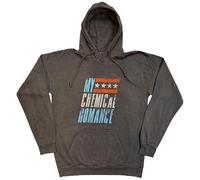 Rock Off My Chemical Romance Hoodie Raceway logo Official Mens Charcoal Grey Pullover XL