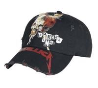Rock Off Officially Licensed Metallica Damage Inc Distressed Cap - Black/Red - One Size
