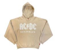 Rock Off officially Licensed Products AC/DC Back In Black Rock Off Unplugged Pullover Hoodie in Natural | Size: XL Rock Off officially Licensed Products Natural XL