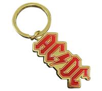 Rock Off officially licensed products AC/DC Gold Band Logo Keyring Keyring One Size