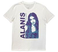 Rock Off officially licensed products Alanis Morissette Portrait Photo T Shirt S White