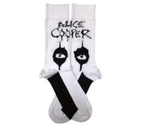 Rock Off officially licensed products Alice Cooper Eyes Ankle Socks UK Size 7-11, White, M