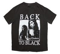 Rock Off officially licensed products Amy Winehouse Back to Black Snow Wash T Shirt XL