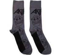 Rock Off officially licensed products Anthrax Faces Pattern Mono Ankle Socks One Size