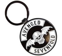 Rock Off officially licensed products Avenged Sevenfold Deathbat Crest Keyring Keychain One Size