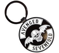 Rock Off officially licensed products Avenged Sevenfold Deathbat Crest Keyring Keychain One Size