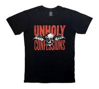 Rock Off officially Licensed Products Avenged Sevenfold Unholy Confessions Premium Carbon Finish T-Shirt in Black | Size: XL Rock Off officially Licensed Products Black XL