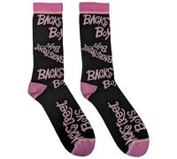 Rock Off officially licensed products Backstreet Boys Logo Repeat Ankle Socks UK Size 7-11, black, M
