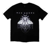 Rock Off officially licensed products Bad Omens Band Logo Moth T Shirt S Black