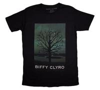 Rock Off officially licensed products Biffy Clyro Black Chandelier Band Logo T Shirt L