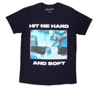 Rock Off officially licensed products Billie Eilish Hit Me Hard and Soft Negative T Shirt L Navy