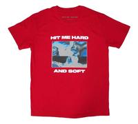 Rock Off officially licensed products Billie Eilish Hit Me Hard and Soft Negative T Shirt S Red
