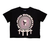 Rock Off officially licensed products Black Sabbath Hypnotic Skull Crop Top M