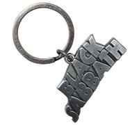 Rock Off officially licensed products Black Sabbath Silver Wavy Logo Keyring Keychain One Size