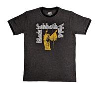 Rock Off officially Licensed Products Black Sabbath Vol 4 Ringer T Shirt L