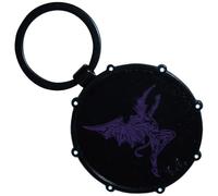 Rock Off officially licensed products Black Sabbath Wavy Logo And Daemon Drum Double Sided Keyring Keychain One Size