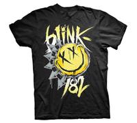 Rock Off officially licensed products Blink-182 Big Smile Band Logo T Shirt L Black