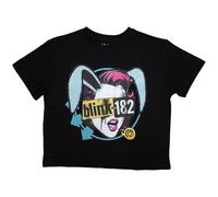 Rock Off officially licensed products Blink-182 Blind Date Logo Crop Top XL Black