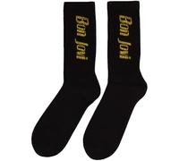 Rock Off officially licensed products Bon Jovi Yellow Band Logo Terry Socks One Size