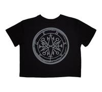 Rock Off officially licensed products Bring Me The Horizon Metal Logo Genxsis Crop Top M Black