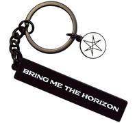 Rock Off officially licensed products Bring Me The Horizon Text Logo 6 Point Star Charm Keyring Keychain One Size
