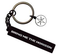 Rock Off officially licensed products Bring Me The Horizon Text Logo 6 Point Star Charm Keyring Keychain One Size