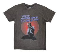 Rock Off officially licensed products Bruce Springsteen Live Photo Stone Wash T Shirt XL Charcoal