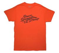 Rock Off officially licensed products Bruce Springsteen Tour 24 River Font T Shirt S Orange