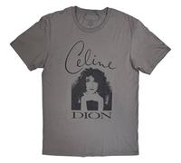 Rock Off officially Licensed Products Celine Dion Photo T-Shirt in Grey | Size: Medium Rock Off officially Licensed Products Grey M
