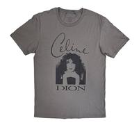 Rock Off officially Licensed Products Celine Dion Photo T-Shirt in Grey | Size: XL Rock Off officially Licensed Products Grey XL