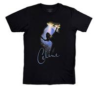 Rock Off officially Licensed Products Celine Dion Spotlight T-Shirt in Black | Size: Large Rock Off officially Licensed Products Black L