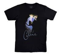 Rock Off officially Licensed Products Celine Dion Spotlight T-Shirt in Black | Size: Small Rock Off officially Licensed Products Black S