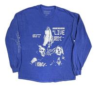 Rock Off officially Licensed Products Chase Atlantic Live European Tour 25 Long Sleeve T-Shirt in Blue | Size: XL Rock Off officially Licensed Products Blue XL